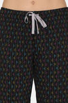 Rosaline Spatial Speckle Knit Cotton Pyjama Set - Black Beauty — thumbnail 6